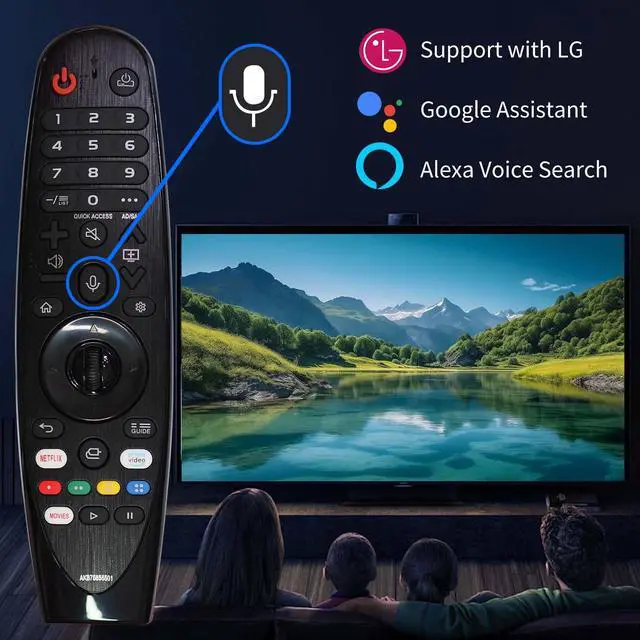 Alt view image 4 of 6 - Magic Remote for LG Smart ThinQ OLED Nanocell WebOS UHD TV with Voice and Pointer Function Compatible with Year 2018-2025 MR22/21/20GA MR18BA MR23/24/25GN