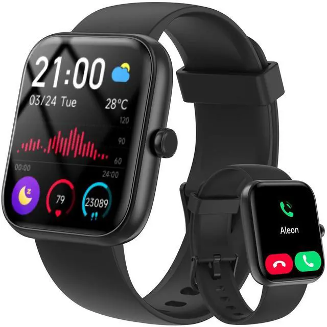 Main image of Smart Watch for Women Men with Bluetooth Call, Alexa Built-in Smartwatch, 1.83"DIY Dial Fitness Watch with Sleep Heart Rate Monitor, 110+ Sport Modes, IP68 Waterproof Watch Compatible with Android iOS
