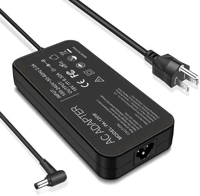 Main image of 120W Charger Compatible with Asus UX510UW N56J N56VM N56VZ N750 N500 G50 N53S N55 A15-120P1A PA-1121-28 Gaming Laptop Charger 5.5x2.5mm