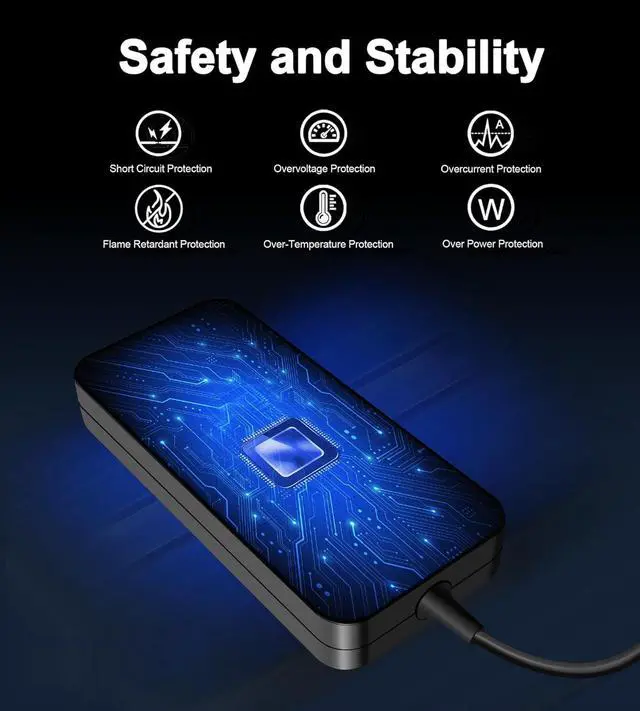 Alt view image 5 of 6 - 120W Charger Compatible with Asus UX510UW N56J N56VM N56VZ N750 N500 G50 N53S N55 A15-120P1A PA-1121-28 Gaming Laptop Charger 5.5x2.5mm