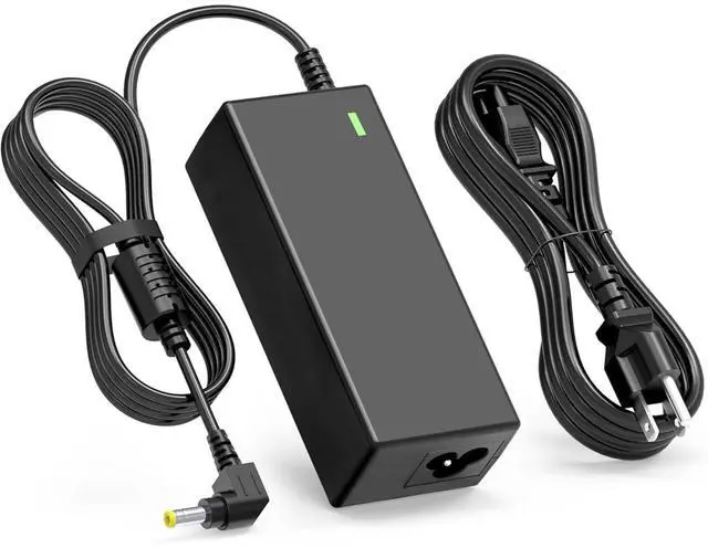 Main image of 19V Power Cord Compatible with HP Monitor 20" 21.5" 23" 23.8" 25" 27"; 22cwa 25vx 22bw 23bw 23cw 24ea 24es 25bw 25es 25xw 27bw 27xi 27er Power Supply IPS LED Backlit Full HD Display | Replacement 65W