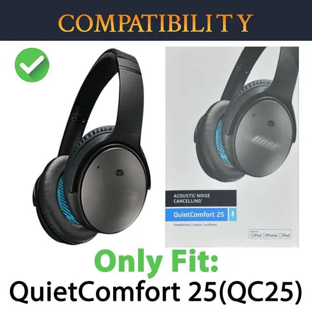 Alt view image 3 of 6 - Headband for Bose QuietComfort 25(QC25) Headphones, Replacement Headstrap Pad Repair Part - Black