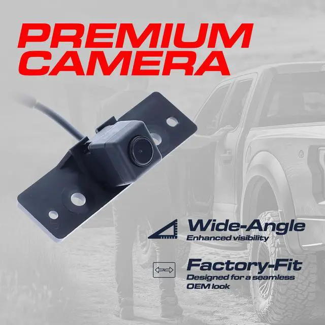 Alt view image 3 of 6 - Replacement for Nissan Titan XD (2016-2019) Backup Camera OE Part # 28442-EZ01A, 28442-EZ00A