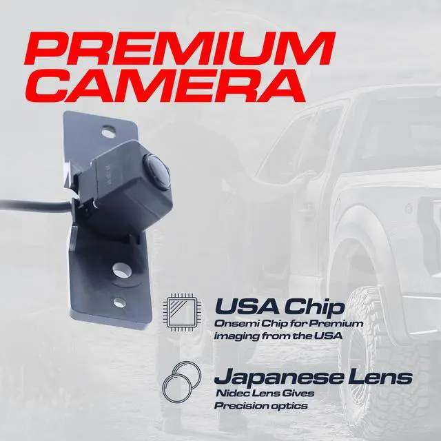 Alt view image 4 of 6 - Replacement for Nissan Titan XD (2016-2019) Backup Camera OE Part # 28442-EZ01A, 28442-EZ00A