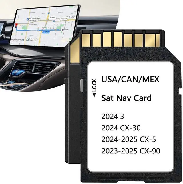 Main image of 2025 Navigation SD Card Compatible with 2024 CX-30, 2024-2025 CX-5, 2023-2025 CX-90, 2025 Latest Navigation SD Card for USA/Mexico/Canada Maps