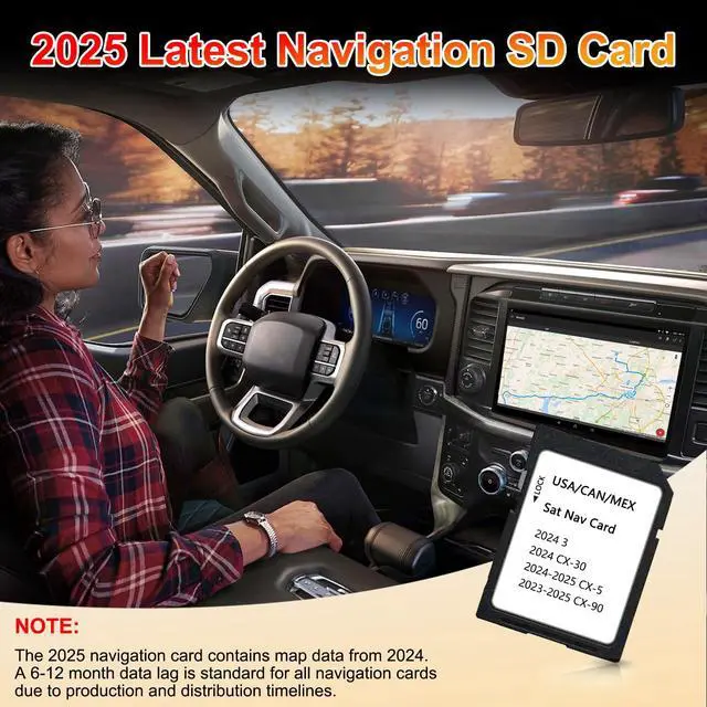 Alt view image 4 of 6 - 2025 Navigation SD Card Compatible with 2024 CX-30, 2024-2025 CX-5, 2023-2025 CX-90, 2025 Latest Navigation SD Card for USA/Mexico/Canada Maps