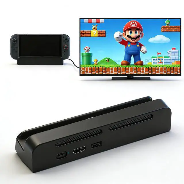 Main image of Switch Dock for Nintendo Switch 2,Portable Switch TV Docking Station | 4K@120Hz HDMI Output USB Port Type C Port for Nintendo Switch 2(Not Support Switch 1)