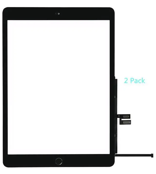 Alt view image 4 of 6 - for iPad 7 7th / 8 8th Gen Screen Replacement 2 Pack Digitizer 2019/2020 10.2 Inch, for 7th 8th Generation A2197 A2198 A2200, A2270 A2428 A2429 A2430 Touch Glass with Home Button (Black)