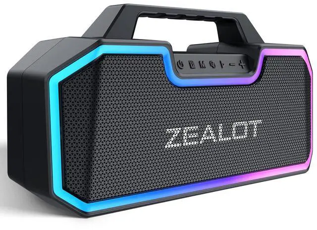 Main image of Bluetooth Speakers, 80W Speakers Bluetooth Wireless with Dual Paring, Bluetooth Speaker with 14,400MAh Big Battery,50H Playtime,Stereo,Party, Beach Portable Speaker (Dark Black) (Dark Black)