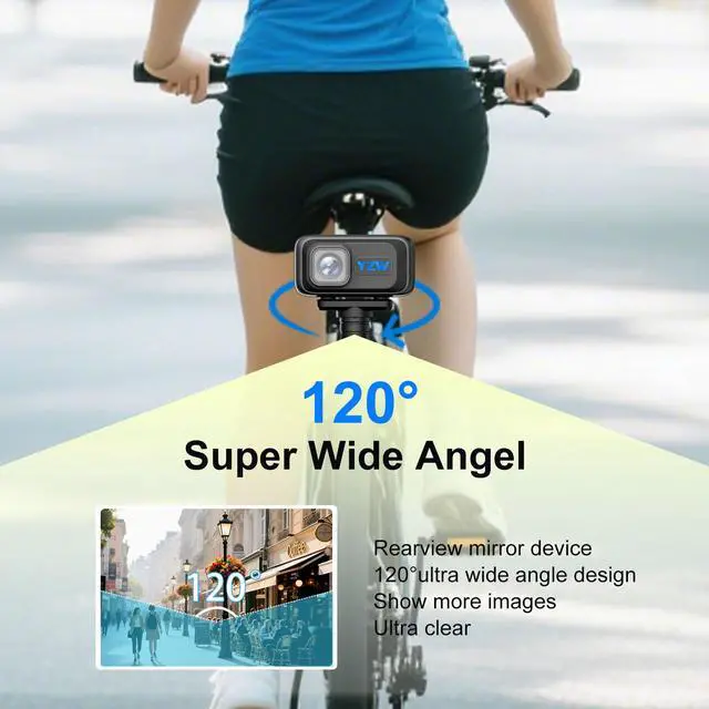 Alt view image 3 of 6 - MT100 Motorcycle Bicycle Cycling Recorder, Motorcycle Dash Cam with 64GB SD Card, 2K HD Video Recording, 3 Brackets Contains, Suitable for Different Models, WiFi Mobile APP One-Click Connectivity