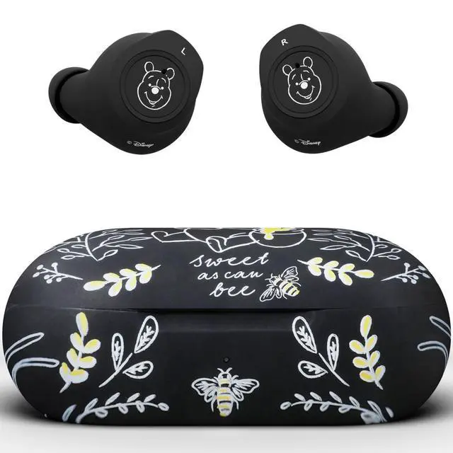 Main image of Disney Winnie The Pooh Bluetooth Earbuds w/Charging Case- Wireless Headphones w/Built-in Mic+ Up to 30 Hrs Playtime- Winnie The Pooh Gifts for Women, Men, All Fans of Winnie The Pooh Stuff