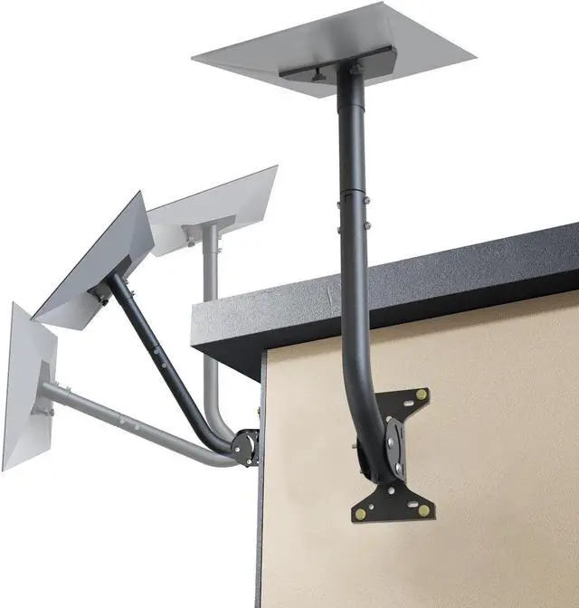 Main image of Starlink Mount for Gen 3, Adjustable Wall/Roof Mounting Kit, Compatible with Starlink Standard V3. Includes Alloy Steel Adapter, Rustproof & Weatherproof, for Concrete & Wood Walls (Black)