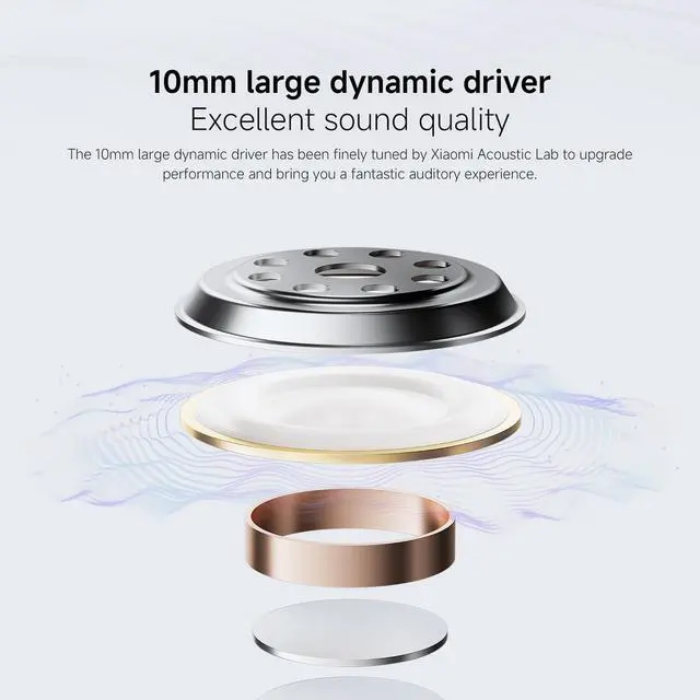 Alt view image 5 of 6 - Redmi Buds 6 Play | 10mm Dynamic Driver | AI Noise Reduction | Up to 36-Hour Battery Life | Bluetooth® 5.4 | Touch Control - Global Version - (Pink)