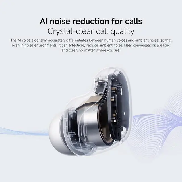 Alt view image 6 of 6 - Redmi Buds 6 Play | 10mm Dynamic Driver | AI Noise Reduction | Up to 36-Hour Battery Life | Bluetooth® 5.4 | Touch Control - Global Version - (Pink)