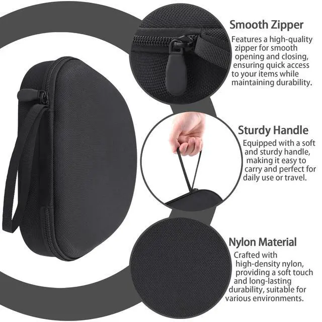 Alt view image 5 of 6 - Hard Case for JBL 720BT 520BT 670NC 510BT 770NC 780NC 680NC,Black | Over Ear Wireless Headphones Compatibility, Travel Protection, Space For Cables And Accessories, Hard Protective Shell