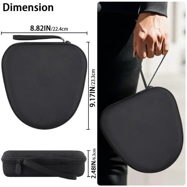 Alt view image 6 of 6 - Hard Case for JBL 720BT 520BT 670NC 510BT 770NC 780NC 680NC,Black | Over Ear Wireless Headphones Compatibility, Travel Protection, Space For Cables And Accessories, Hard Protective Shell