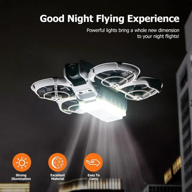 Alt view image 4 of 6 - Neo Battery Protector for DJI Neo Accessories, Neo LED Light Landing Gear 2-in-1 Kit (Not for NEO 2)