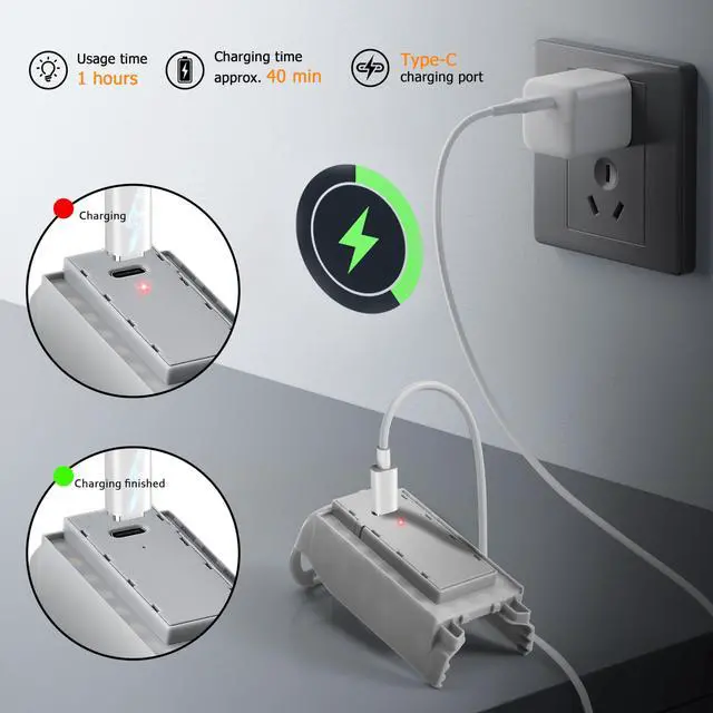 Alt view image 5 of 6 - Neo Battery Protector for DJI Neo Accessories, Neo LED Light Landing Gear 2-in-1 Kit (Not for NEO 2)