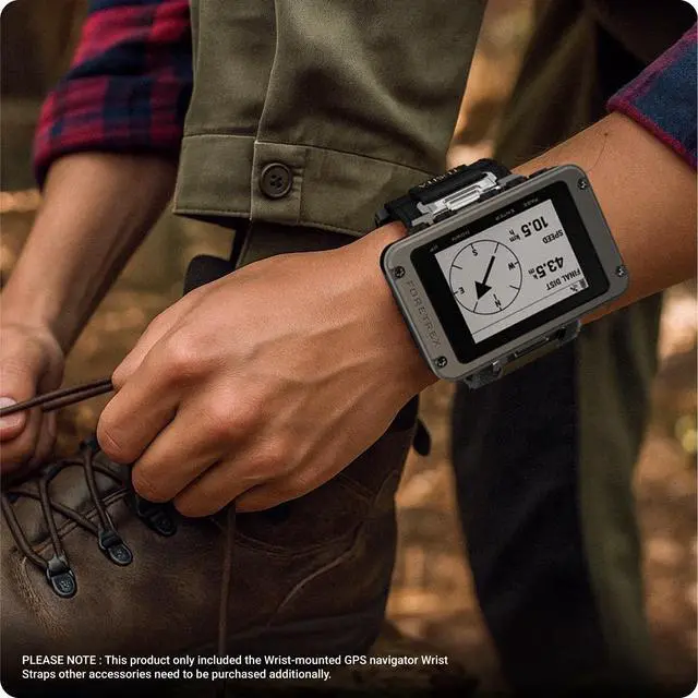 Alt view image 5 of 6 - Wrist Straps Compatible with Garmin Foretrex 601 701 801 901 Wrist-Mounted GPS - Tactical Black