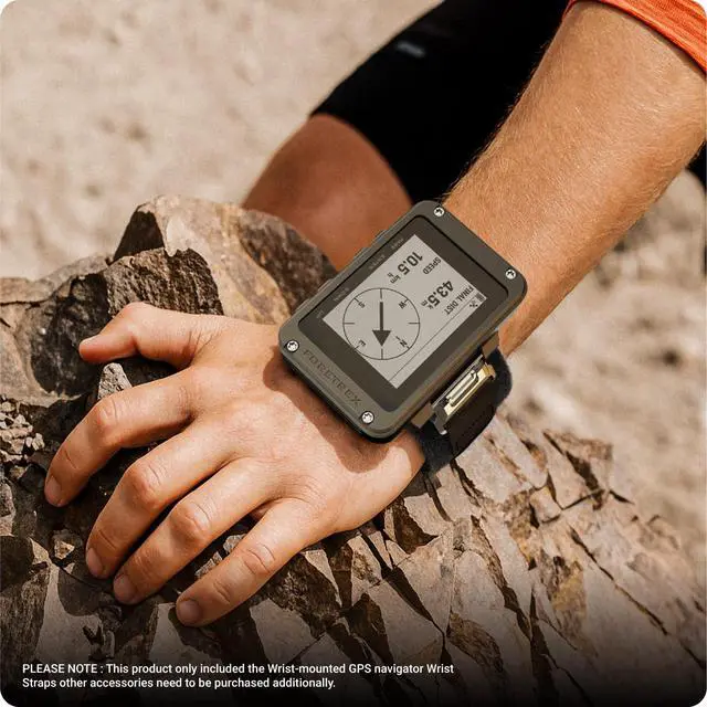 Alt view image 6 of 6 - Wrist Straps Compatible with Garmin Foretrex 601 701 801 901 Wrist-Mounted GPS - Tactical Black