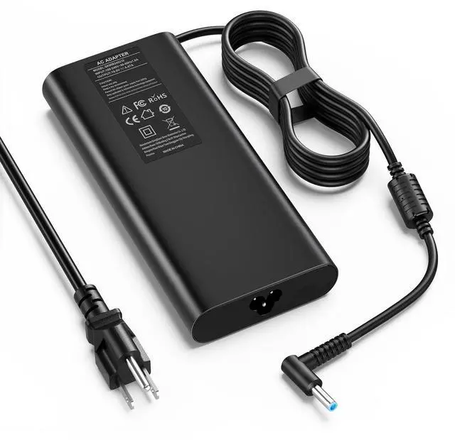 Main image of 135W Laptop Charger for HP Pavilion Gaming 15-dk 15-ec 17-cd, OMEN 15-ax 15-ce (135W Only), Spectre x360 15-ch 15-df, Envy 15-ep - 4.5mm Blue Tip, L15534-001 TPN-DA11 TPN-LA13
