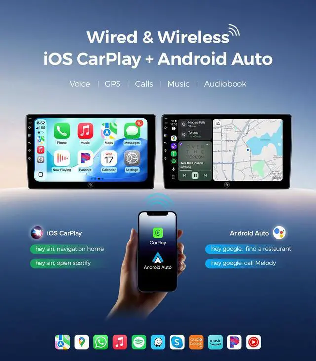 Alt view image 4 of 6 - Linux Car Radio for Honda Civic Stereo 2006-2011 Fast Boot | Wireless CarPlay & Android Auto,QLED, Bluetooth, AM/FM, SWC, Plug and Play