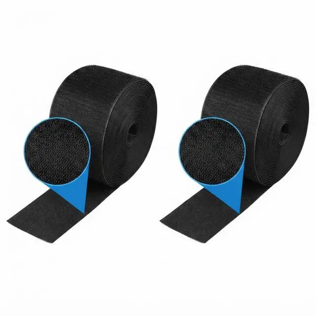 Main image of Cord Cover for Carpet, 24.6 ft x 3 in Floor Cable Management Strip, Reusable Hook and Loop Cord Protector for Wires on Carpet, Cuttable Wire Hider for Office Desk Home, Black