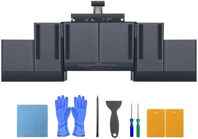 Main image of Replacement Battery for MacBook Pro A1398, 15-Inch, 2013-2015 | Replaces battery models: A1494/A1618, Fits Retina Late 2013, Mid 2014, Mid 2015, 11.26V 8700mAh 98Wh, 2 screwdrivers