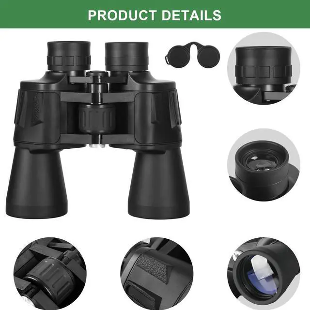 Alt view image 4 of 6 - 20x50 HD Binoculars for Adults, Binoculars Waterproof Binocular with Large View, Easy Focus for Bird Watching, Travel, Adventures