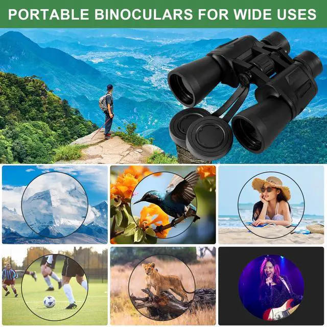 Alt view image 6 of 6 - 20x50 HD Binoculars for Adults, Binoculars Waterproof Binocular with Large View, Easy Focus for Bird Watching, Travel, Adventures