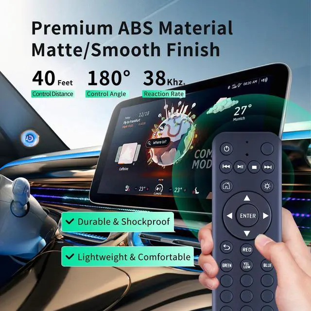 Alt view image 5 of 6 - New Replacement 2018-2024 Remote Control fit for Honda Odyssey Elite/Touring/EX-L/EX Rear DVD Entertainment 2018 2019 2020 2021 2022 2023 (Remote Part Number: 39560-THR-A020-M1)