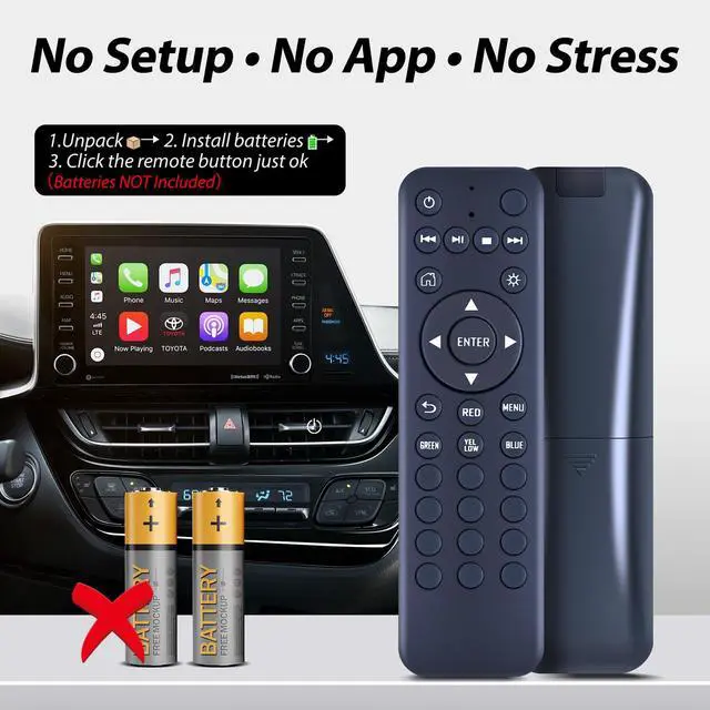 Alt view image 6 of 6 - New Replacement 2018-2024 Remote Control fit for Honda Odyssey Elite/Touring/EX-L/EX Rear DVD Entertainment 2018 2019 2020 2021 2022 2023 (Remote Part Number: 39560-THR-A020-M1)