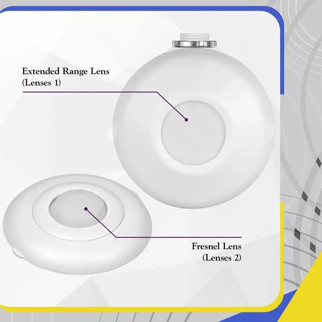 Alt view image 6 of 6 - High Bay Ceiling Motion Sensor, Passive Infrared PIR Ceiling Sensor, 360° Field of View, 2800 Sq Ft Coverage, 120-277VAC, Neutral Wire Required, Commercial/Industrial Grade, MPC-50H, White | MPC-50H P