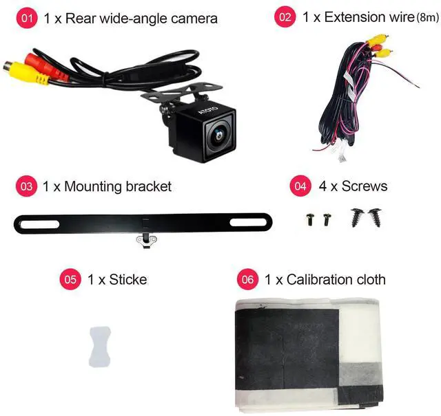 Alt view image 6 of 6 - AC-HD03LR 720P Rearview Backup Camera (180° Wide-Angle), for A6PF/PL/PP,S8 Models(Not for S8L/MS/UN/PN/GEN4),VSV (Virtual Surround-View)Parking,LRV (Live Rear-View),Night Vision&Waterproof