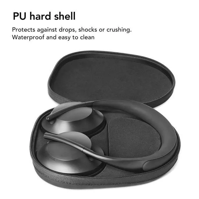 Alt view image 5 of 6 - Headphones Case for NC700 Headphones, Replacement Protective Hard Case Travel Carrying Bag with Cable Storage for NC700 700 QC35 Gaming QC35II QC35 QC25 QCSE AE AE2 AE2I AE2W