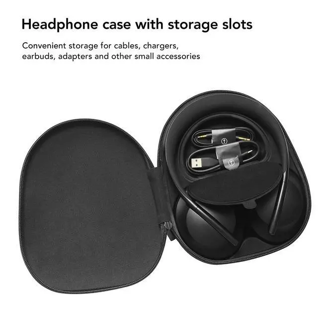 Alt view image 6 of 6 - Headphones Case for NC700 Headphones, Replacement Protective Hard Case Travel Carrying Bag with Cable Storage for NC700 700 QC35 Gaming QC35II QC35 QC25 QCSE AE AE2 AE2I AE2W