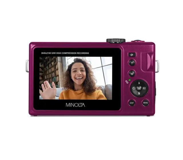 Alt view image 3 of 5 - MND25 48MP Autofocus Camera, 4K Video, 16X Zoom (Magenta) | Capture sharp photos and video with intuitive controls for travel, family and everyday moments