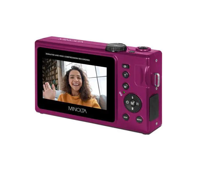 Alt view image 4 of 5 - MND25 48MP Autofocus Camera, 4K Video, 16X Zoom (Magenta) | Capture sharp photos and video with intuitive controls for travel, family and everyday moments
