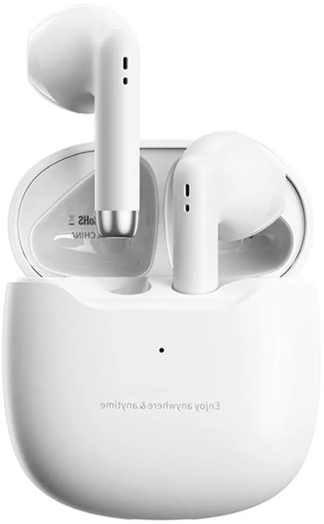 Main image of TWS-19 Wireless In-Ear Headphones, White, Bluetooth 5.3, 5H Battery, Waterproof, Kids (6+), Sport, Gaming