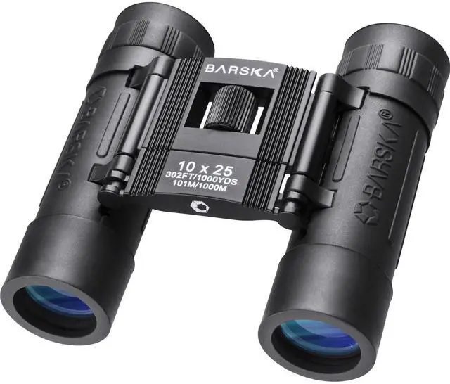 Main image of Lucid View 10x25 Compact Binoculars Lightweight Folding Design with Fully Coated Optics & Rubber Armor Ideal for Travel, Hiking, Hunting & Sports