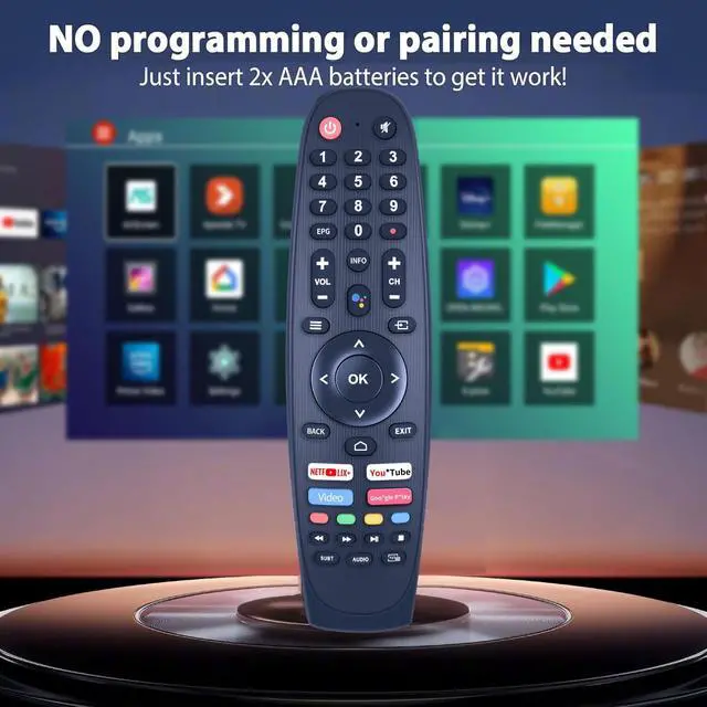 Alt view image 4 of 6 - EC32V2HA EC40V2FA Replacement Remote Only for SANSUI ES50V1UA, BLAUPUNKT, Caixun, ARRQW TVs - No Voice Function
