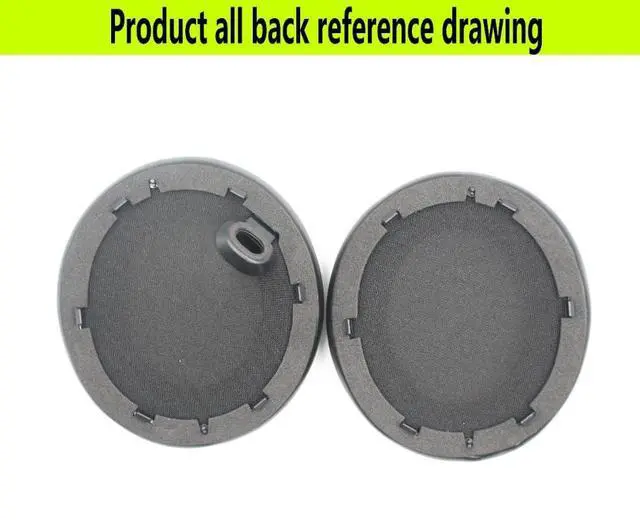 Alt view image 6 of 6 - Replacement Ear Pads for Anker Soundcore Space One Headphones Black | Soft high-quality protein leather / Slow recovery memory foam ear pads / Ear cover