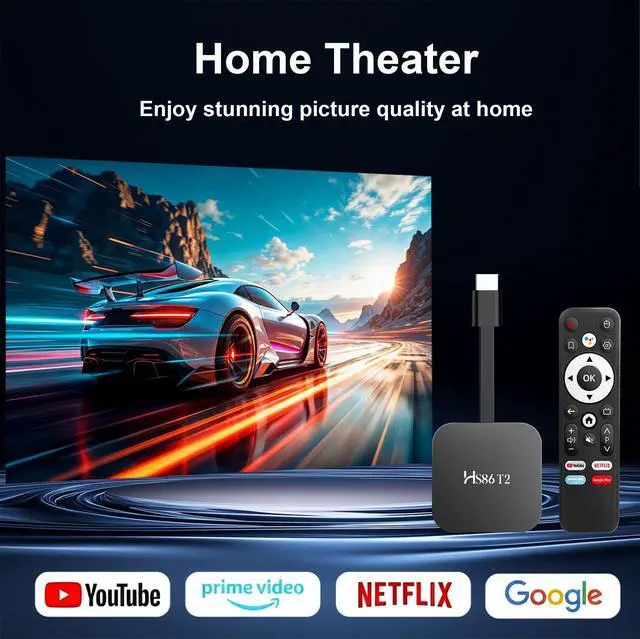 Alt view image 3 of 6 - Latest Smart TV Stick Android 14.0 2026 4K @60fps Ultra HD TV Stick Android Box 2GB RAM 16GB ROM RK3518 Processor Dual WiFi 6 2.4G/5G BT5 HDR10+ USB2.0 HDMI 2.0 with Bluetooth Voice Remote Control