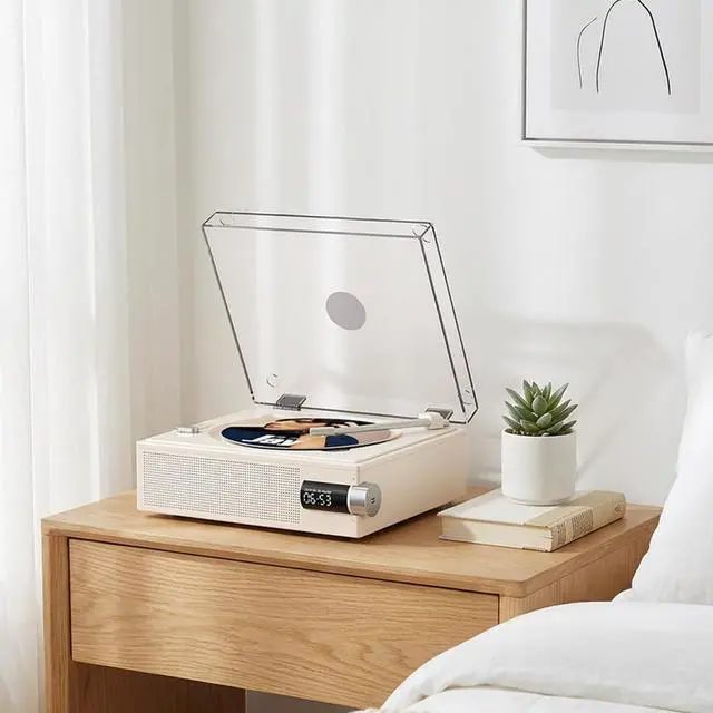 Main image of Portable Bluetooth CD Player with Speakers for Home, Kids, Ederly and Car | 2000mAh Rechargeable Small Retro Desktop Music Player with Remote Control Support CD/AUX/USB/Bluetooth Playback