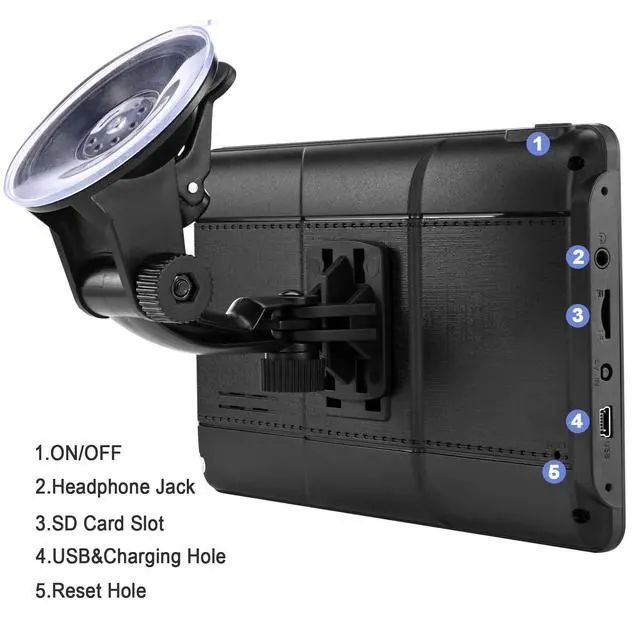 Alt view image 6 of 6 - GPS Navigator for Car, Truck GPS Commercial Drivers 2026,7 inch | Free Maps Updates, with 7 inch TouchScreen, Custom Truck Routing, Spoken Driver Alerts