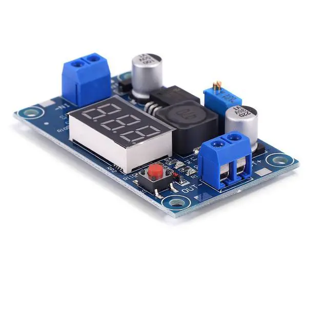 Alt view image 2 of 5 - LM2596S LM2596 with LED Display Voltmeter Buck Converter DC-DC 4.0-40V to 1.25-37V 2A Voltage Adjustable Board Step Down Module Power Supply Module (5pcs)