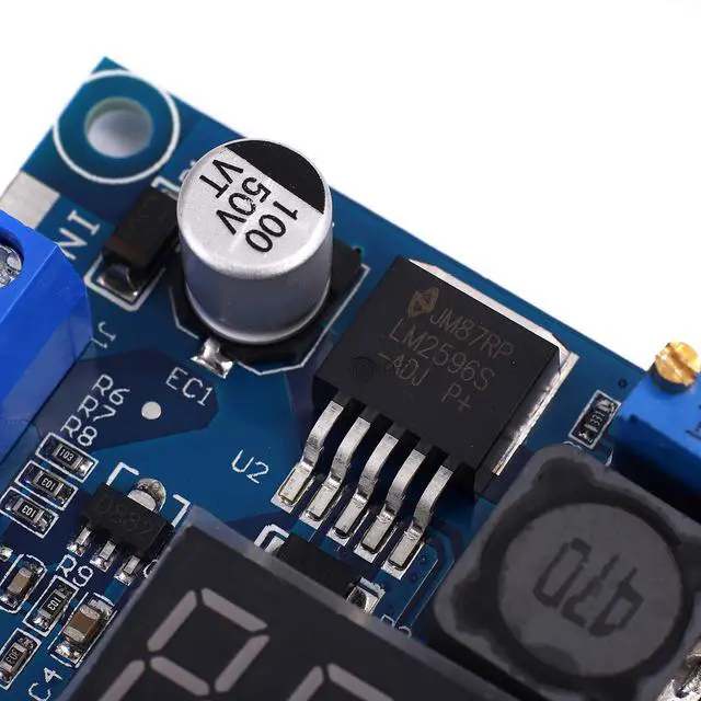 Alt view image 4 of 5 - LM2596S LM2596 with LED Display Voltmeter Buck Converter DC-DC 4.0-40V to 1.25-37V 2A Voltage Adjustable Board Step Down Module Power Supply Module (5pcs)