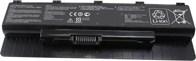 Alt view image 2 of 5 - A32-N56 A31-N56 A32-N46 A33-N56 Laptop Battery Replacement for ASUS N46 N46V N46VM N46VZ N56 N56D N56V N56J N56JK N56JN N56JR N56VB N56VJ N56VM N56VZ N56DP N76V N76VJ N76VM N76VZ Series(10.8V 56Wh)