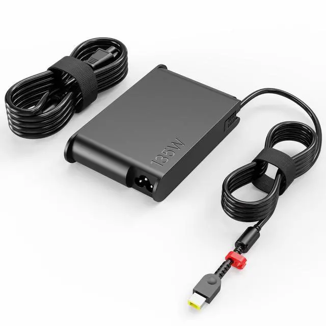 Main image of 135W 20V 6.75A AC Adapter Fit for Lenovo ThinkPad X1 Extreme Laptop | Compatible with X1 Extreme W540 W541 T15p T440P T470P T540p IdeaPad Gaming 3 Yoga Y50 135W Yellow Slim Tip Charger