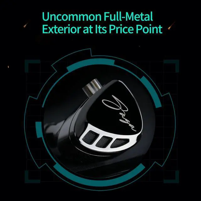 Alt view image 6 of 6 - Saga in-Ear Monitors Headphone, 3.5 mm Jack Gaming IEMs with Mic | Low-Distortion, Co-Tuned for FPS, HiFi Gaming Full-Metal IEM, Stereo Sound Deep Bass Comfort-Fit Earphones